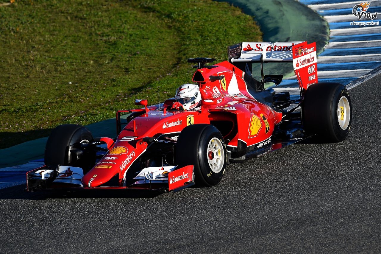 Bolid Ferrari lepiej widoczny od innych dziki specjalnej farbie