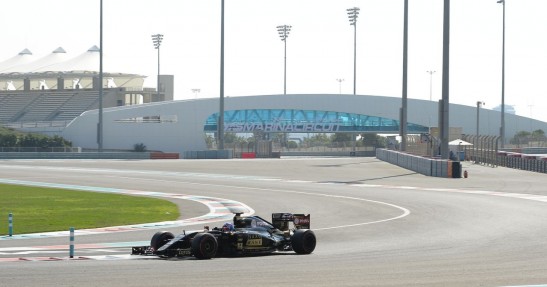 Testy opon w F1 po GP Abu Zabi 2015