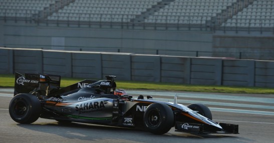 Testy opon w F1 po GP Abu Zabi 2015