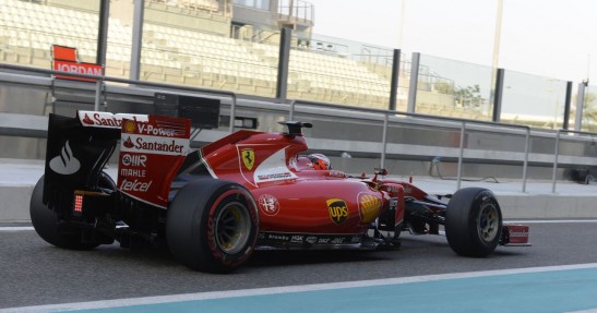 Testy opon w F1 po GP Abu Zabi 2015