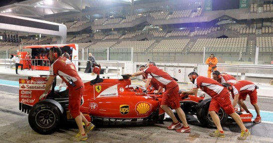 Testy opon w F1 po GP Abu Zabi 2015