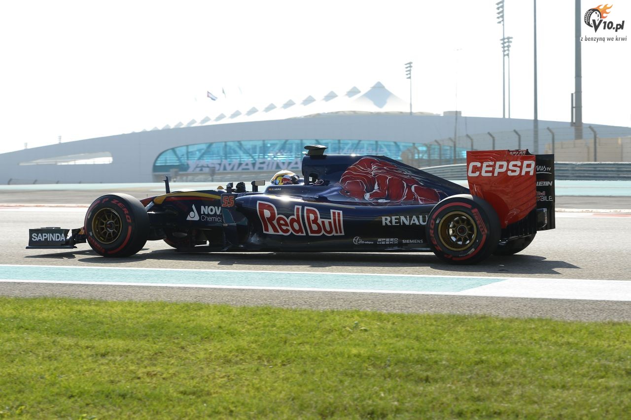 Testy opon w F1 po GP Abu Zabi 2015