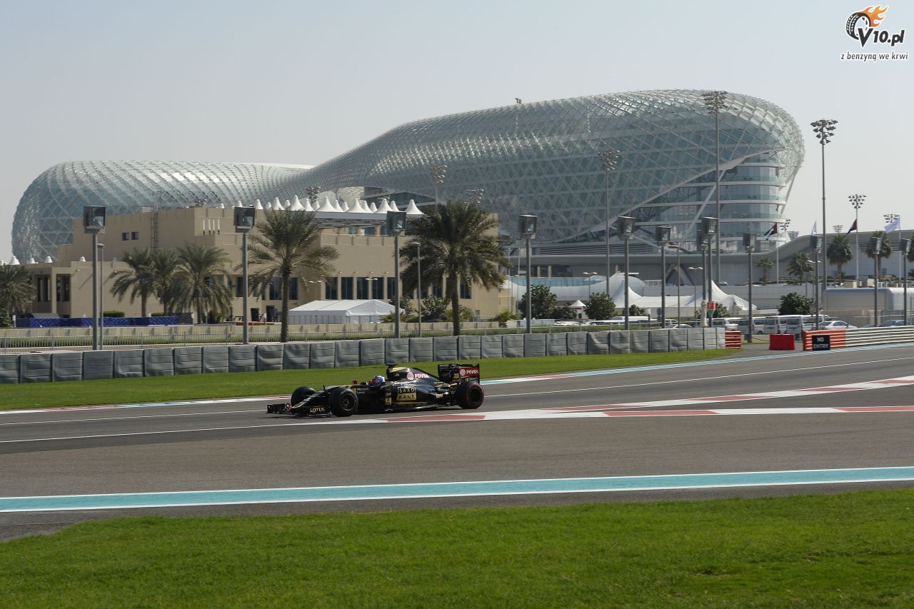 Testy opon w F1 po GP Abu Zabi 2015