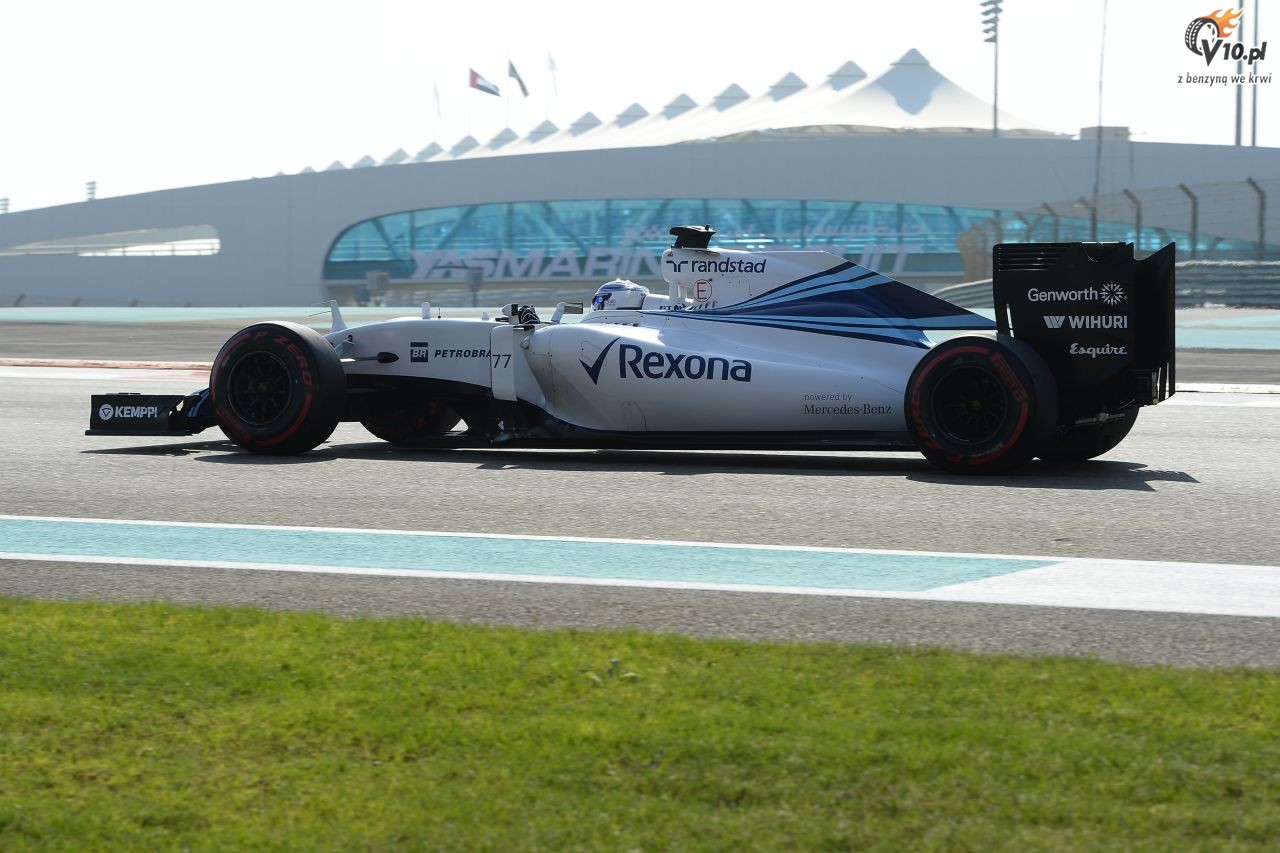 Testy opon w F1 po GP Abu Zabi 2015