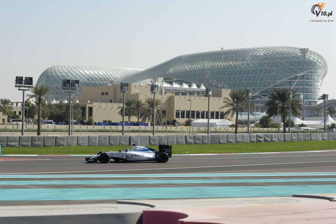 Testy opon w F1 po GP Abu Zabi 2015