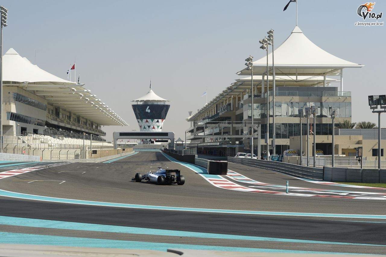 Testy opon w F1 po GP Abu Zabi 2015