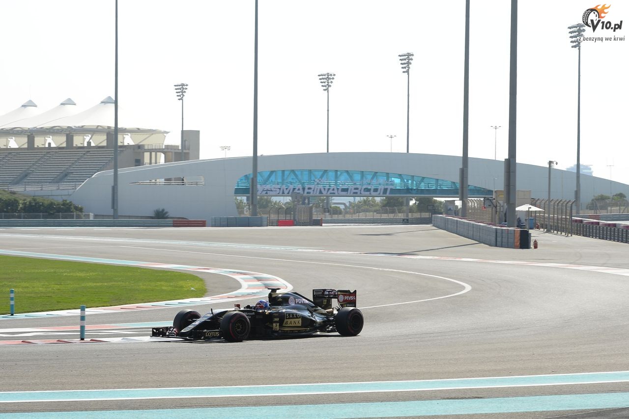 Testy opon w F1 po GP Abu Zabi 2015