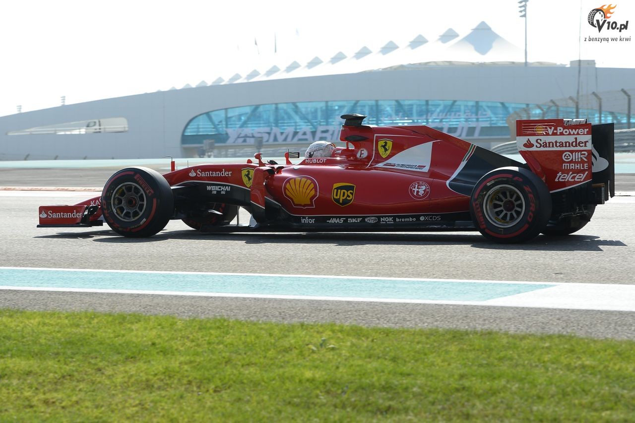 Testy opon w F1 po GP Abu Zabi 2015