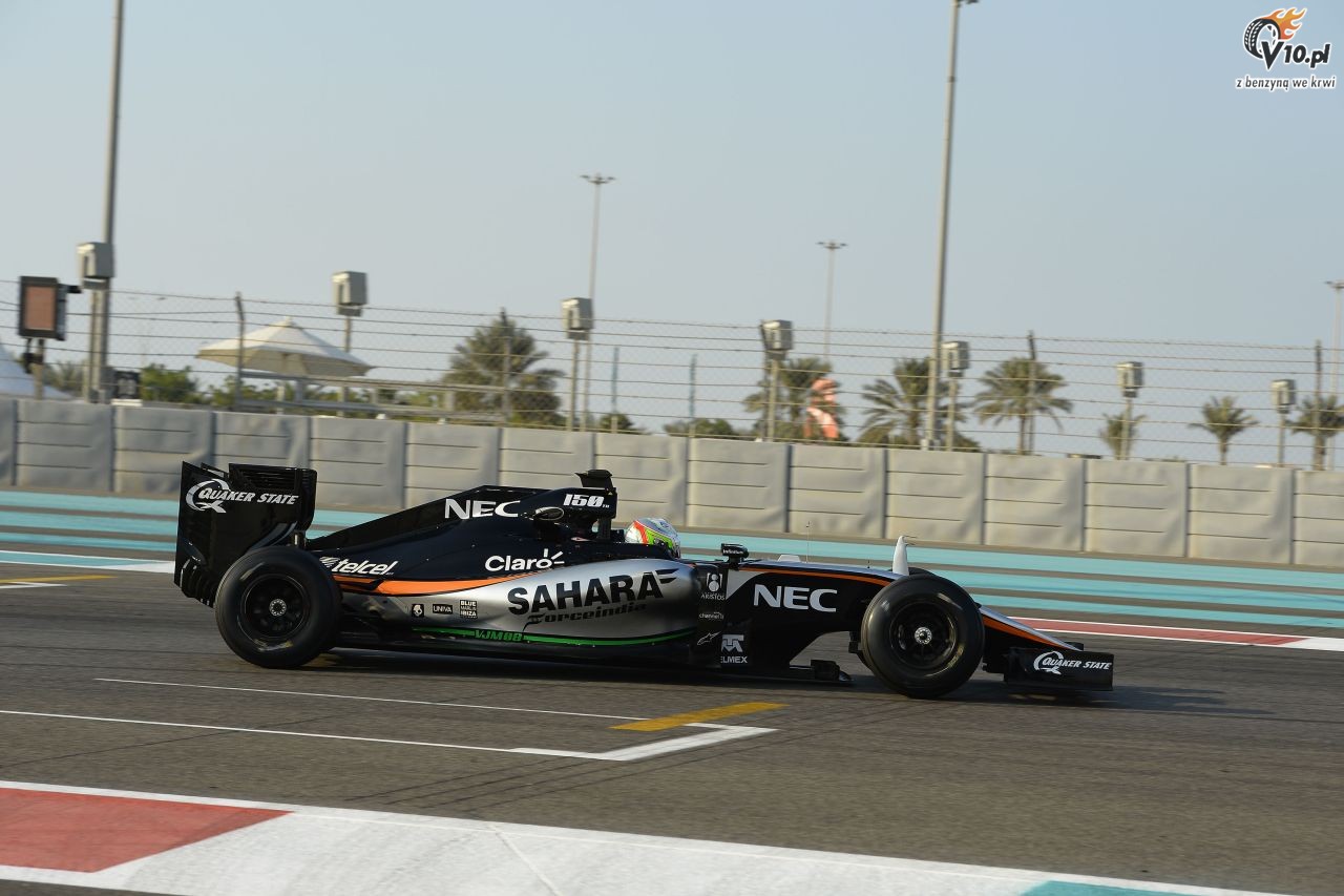 Testy opon w F1 po GP Abu Zabi 2015