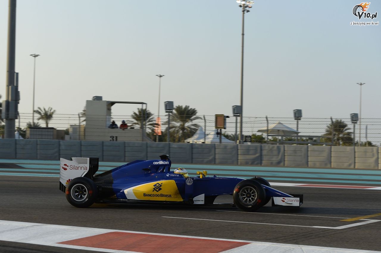 Testy opon w F1 po GP Abu Zabi 2015