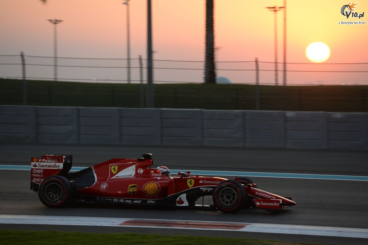 Testy opon w F1 po GP Abu Zabi 2015