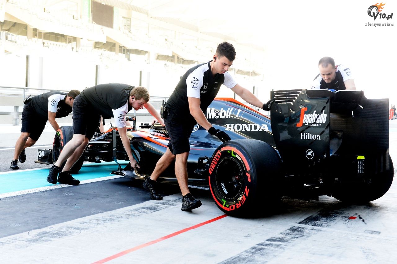 Testy opon w F1 po GP Abu Zabi 2015