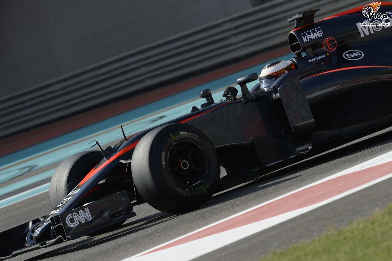 Testy opon w F1 po GP Abu Zabi 2015