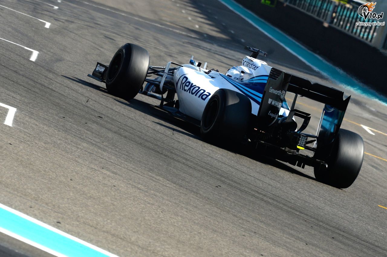 Testy opon w F1 po GP Abu Zabi 2015