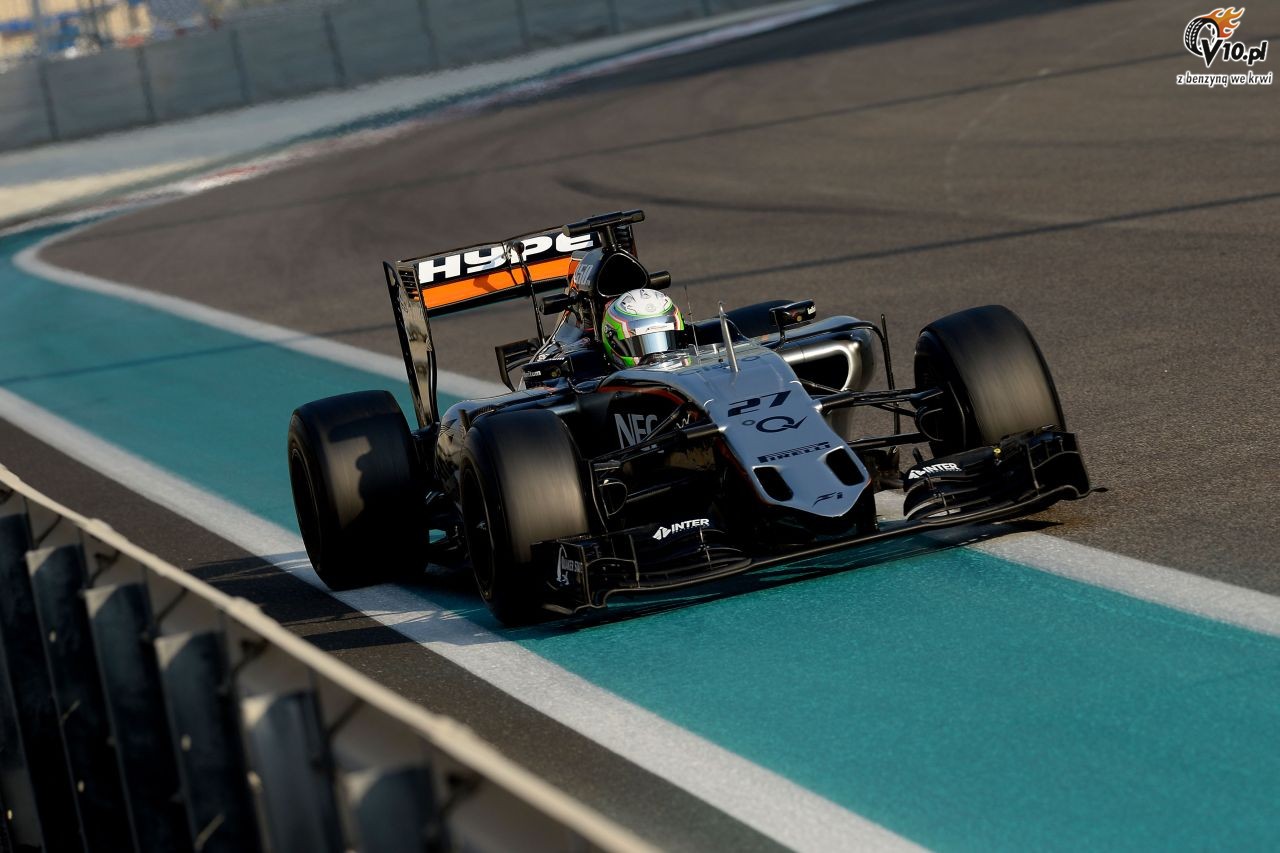 Testy opon w F1 po GP Abu Zabi 2015