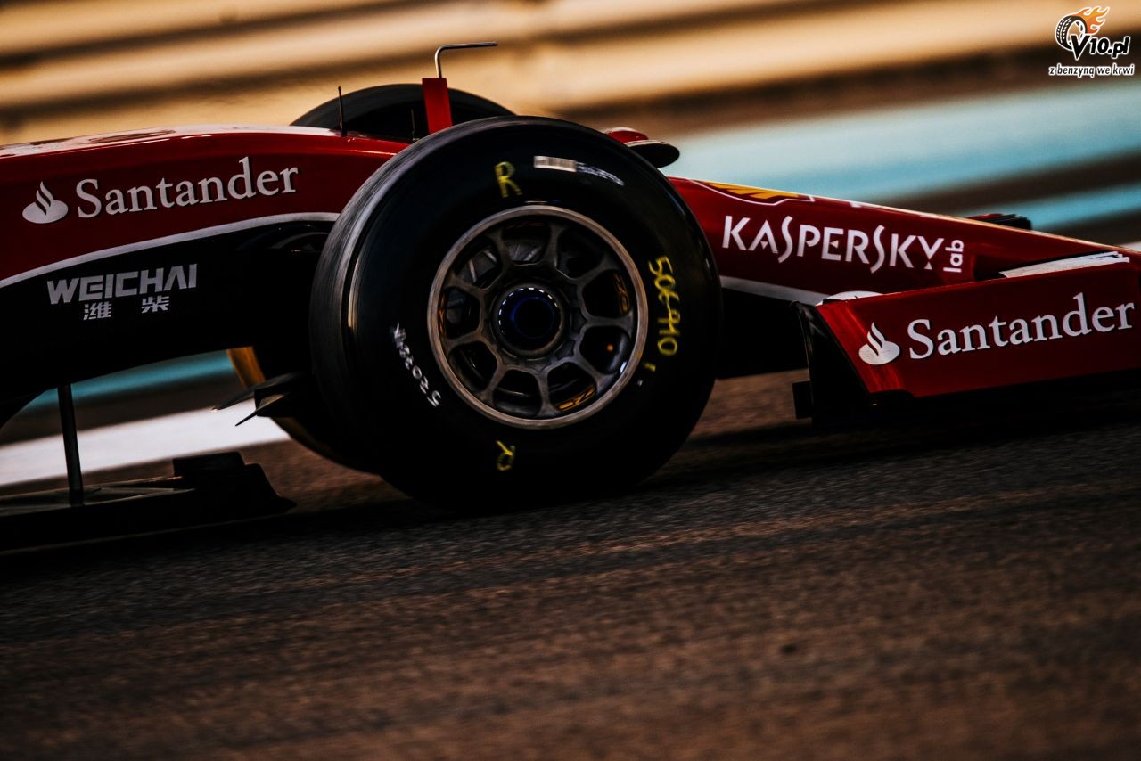 Testy opon w F1 po GP Abu Zabi 2015