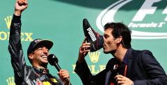 Webber o szampanie z buta Ricciardo: Nie smakowa za dobrze