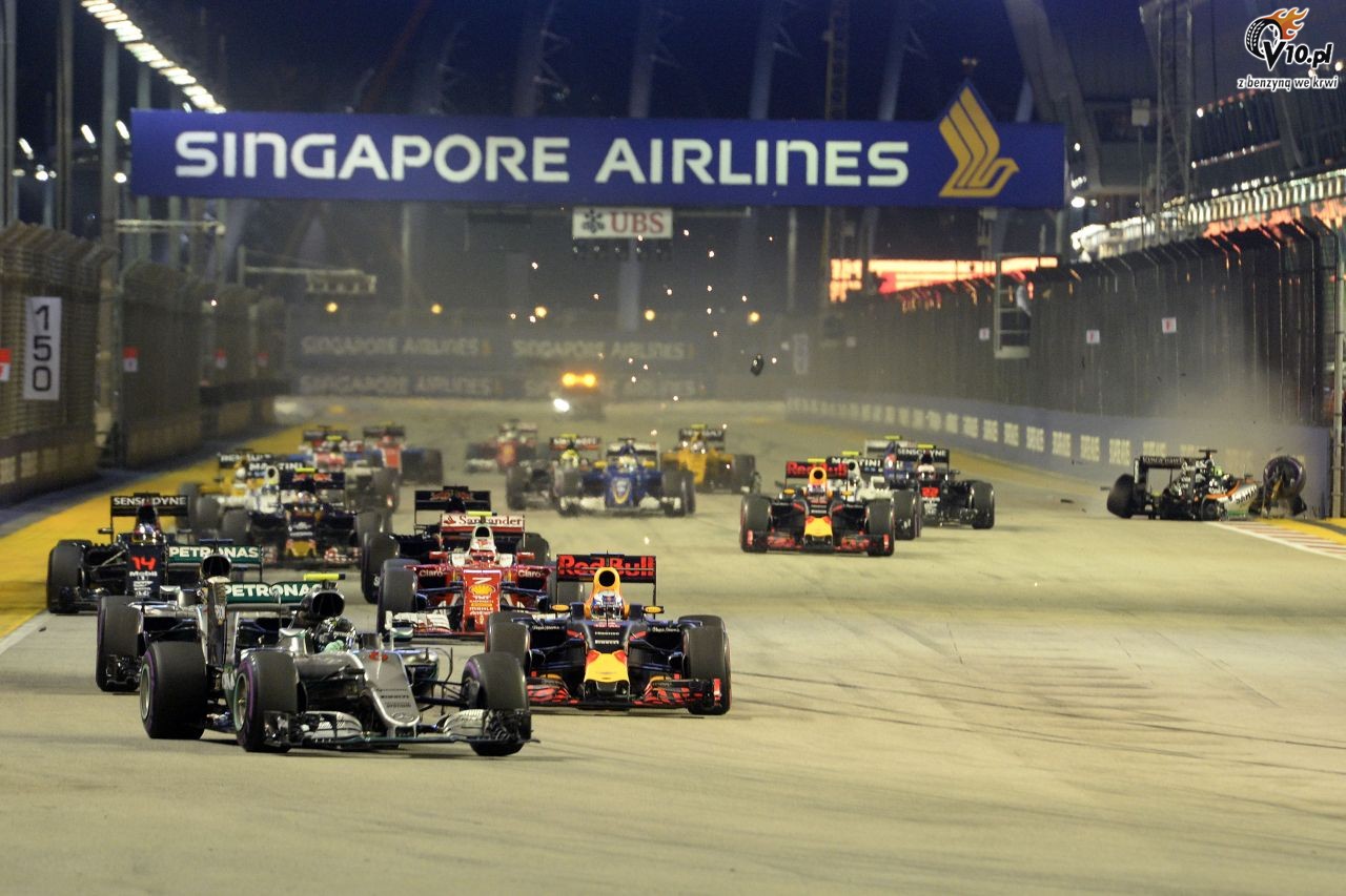 GP Singapuru 2016 - wycig