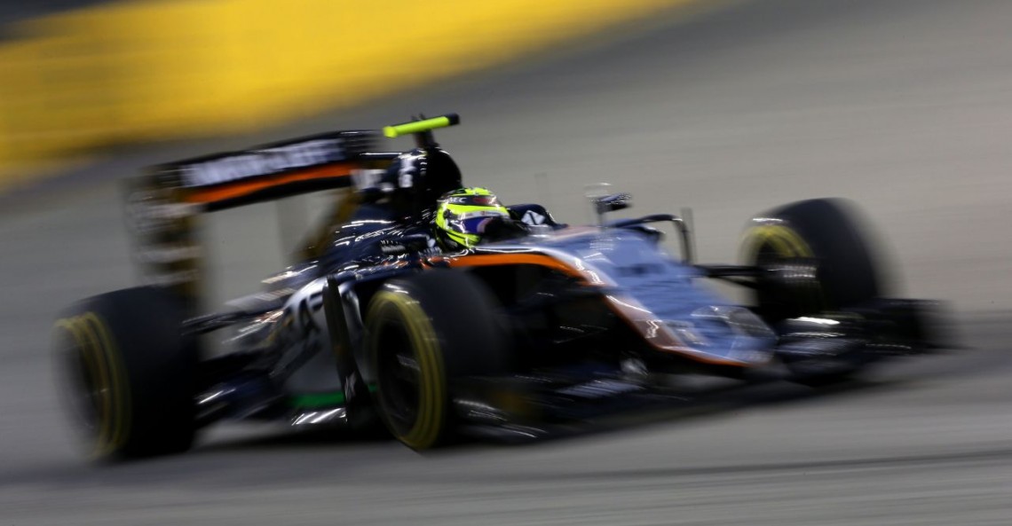 GP Singapuru 2016 - ustawienie na starcie wyścigu