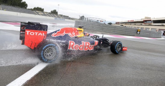 Testy deszczowych opon w F1 na Paul Ricard