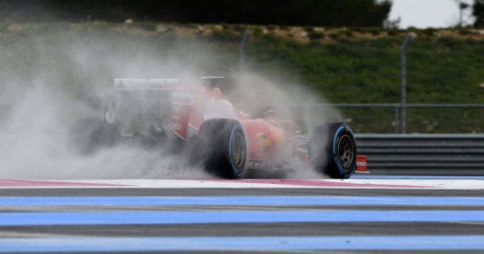 Testy deszczowych opon w F1 na Paul Ricard