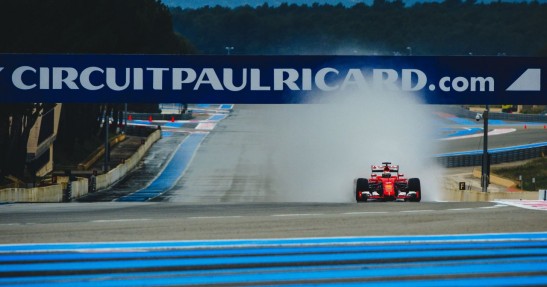 Testy deszczowych opon w F1 na Paul Ricard