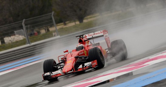 Testy deszczowych opon w F1 na Paul Ricard