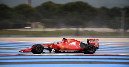 Testy deszczowych opon w F1 na Paul Ricard