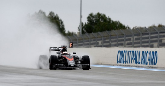 Testy deszczowych opon w F1 na Paul Ricard