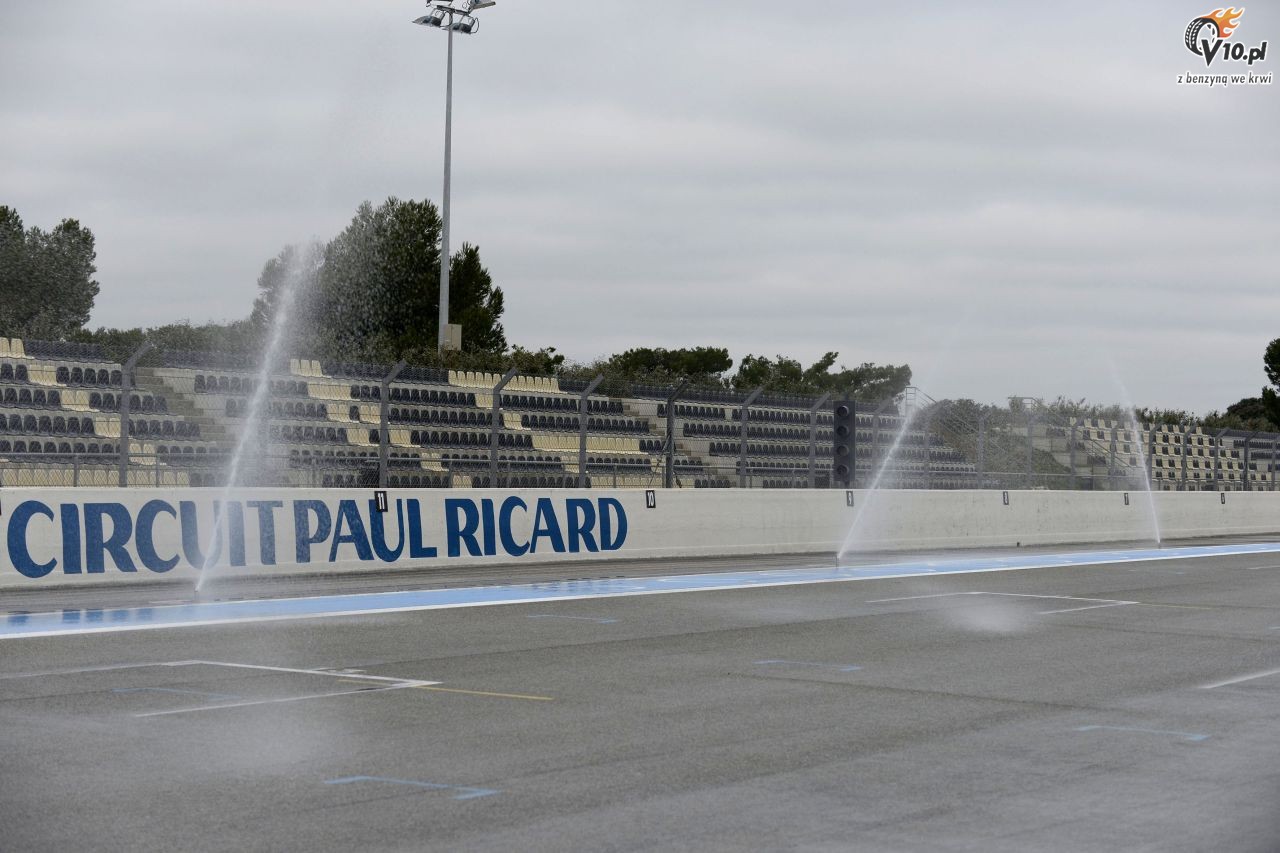 Testy deszczowych opon w F1 na Paul Ricard