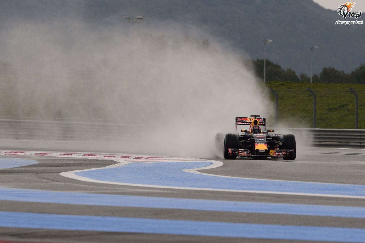 Testy deszczowych opon w F1 na Paul Ricard
