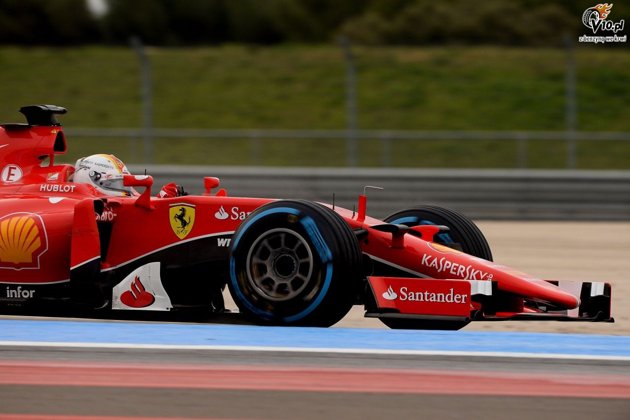 Testy deszczowych opon w F1 na Paul Ricard