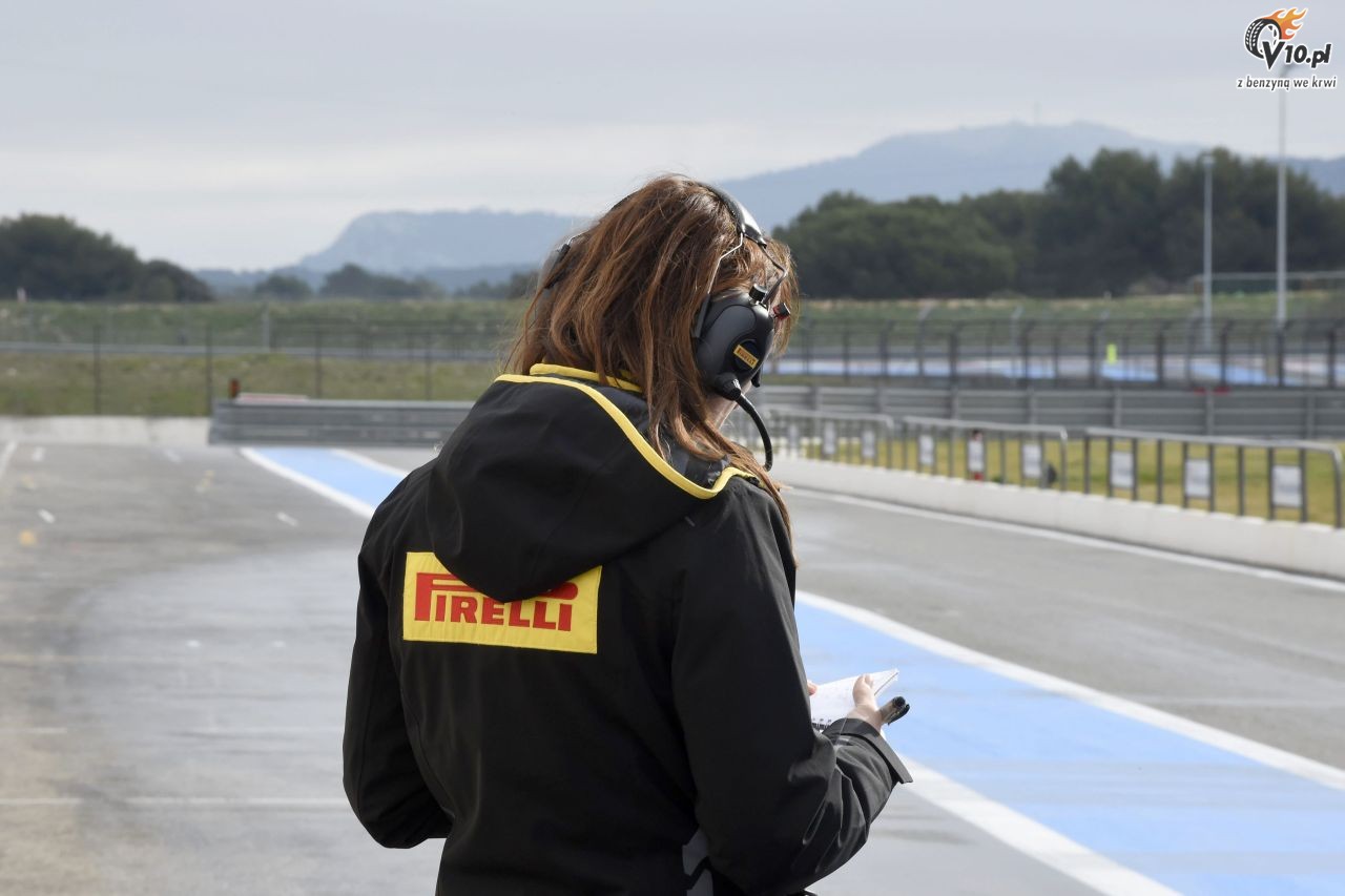 Testy deszczowych opon w F1 na Paul Ricard