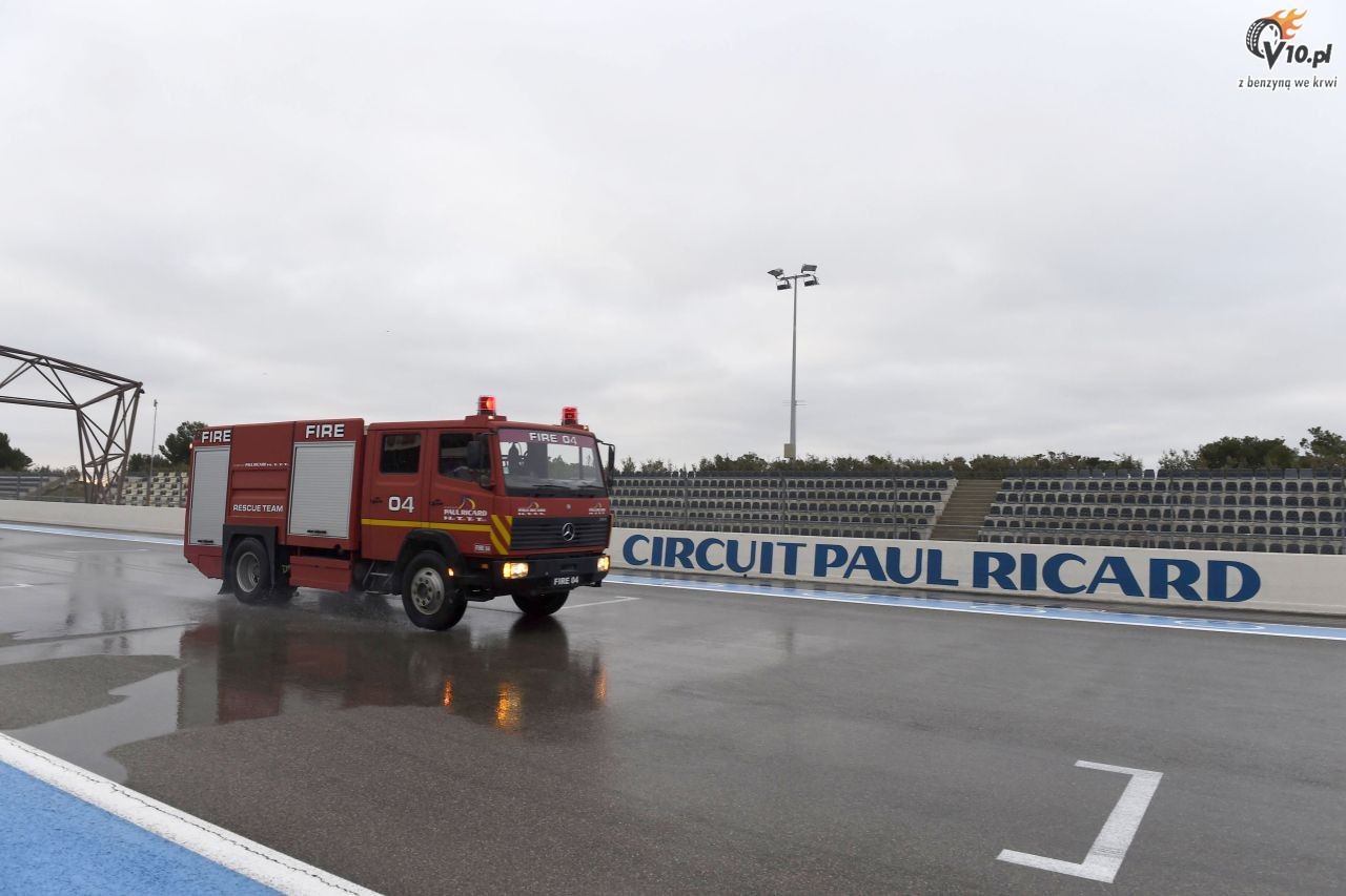 Testy deszczowych opon w F1 na Paul Ricard