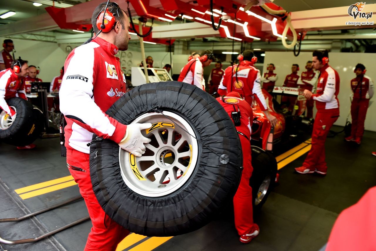 Testy deszczowych opon w F1 na Paul Ricard