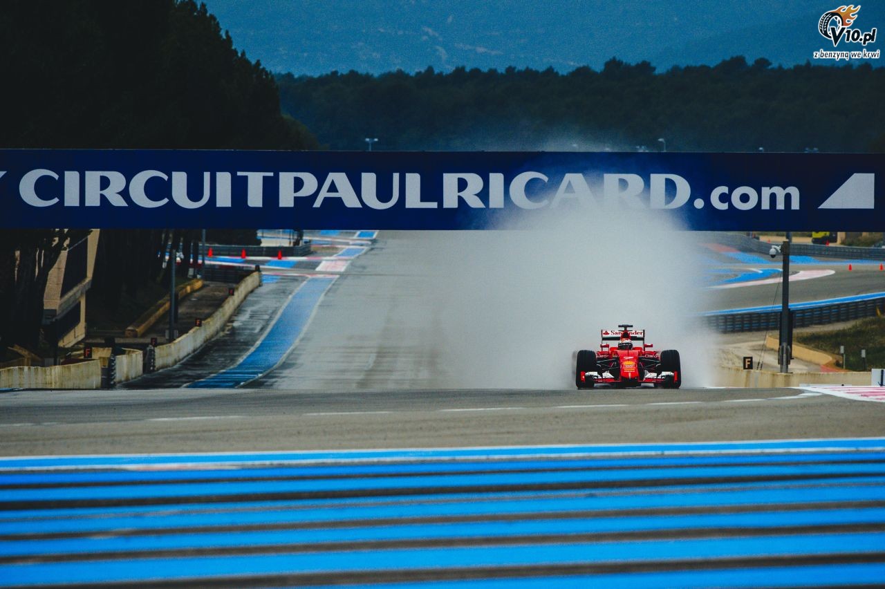 Testy deszczowych opon w F1 na Paul Ricard
