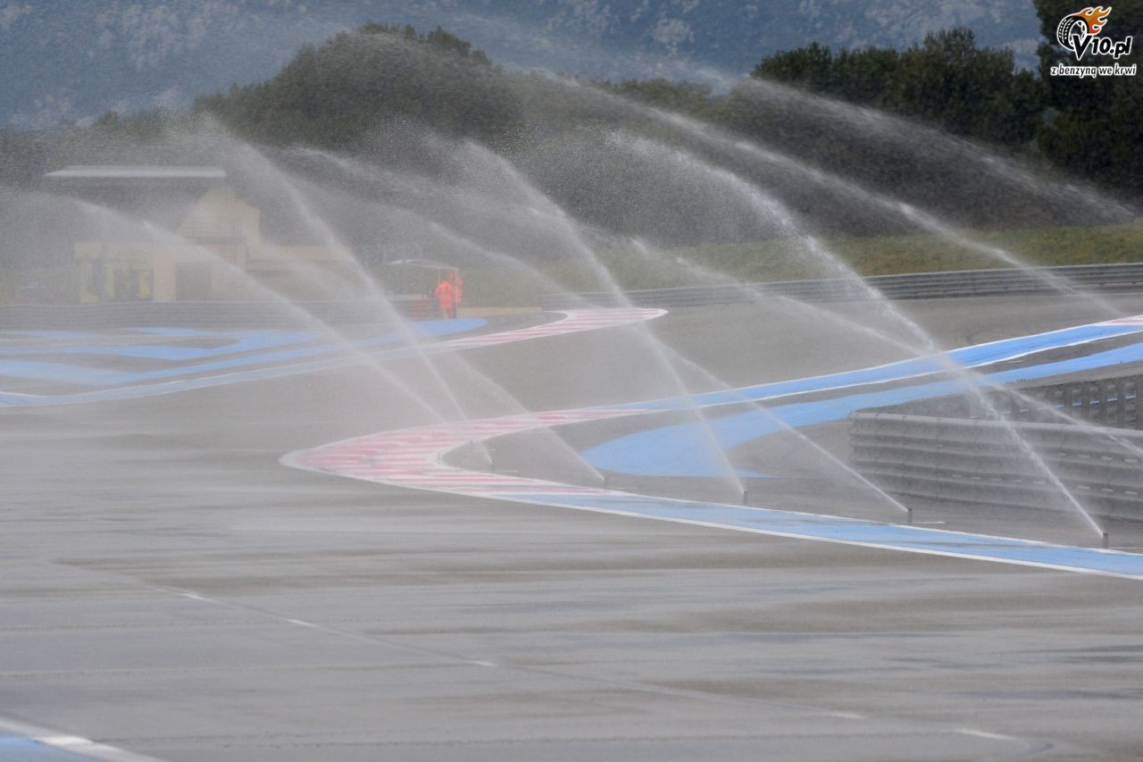 Testy deszczowych opon w F1 na Paul Ricard