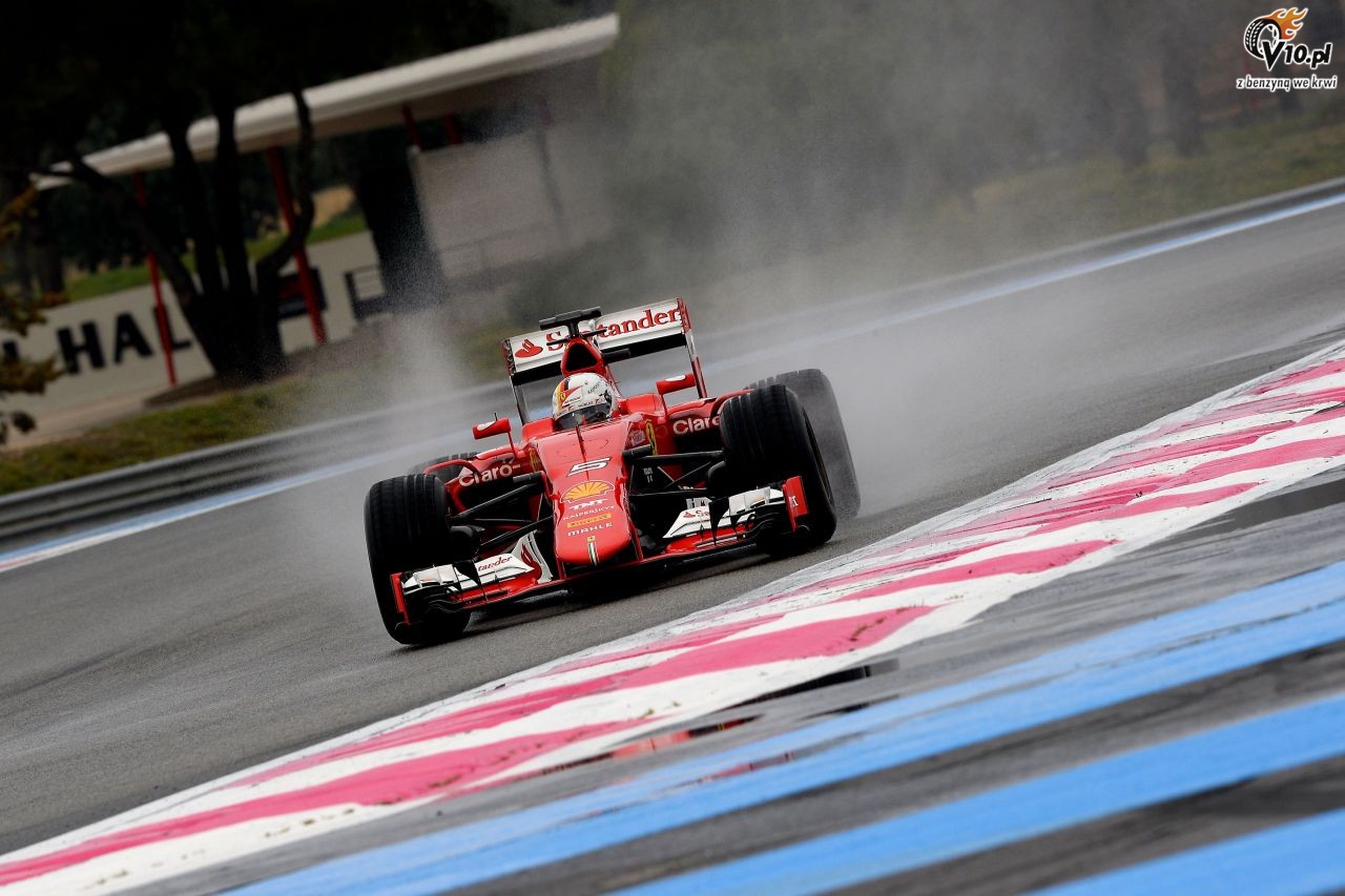 Testy deszczowych opon w F1 na Paul Ricard