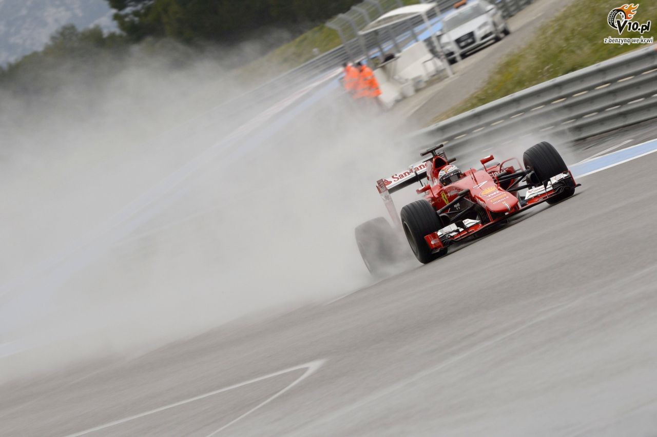 Testy deszczowych opon w F1 na Paul Ricard