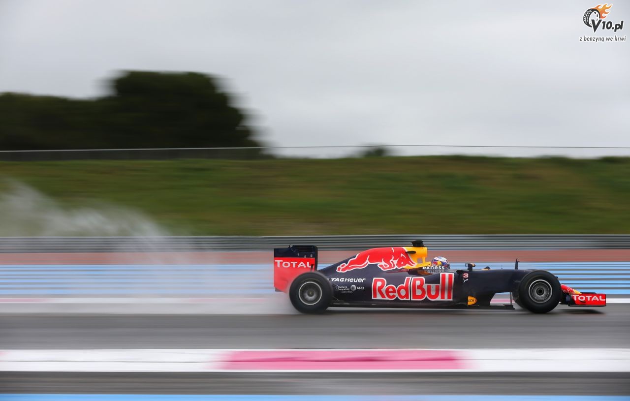 Testy deszczowych opon w F1 na Paul Ricard