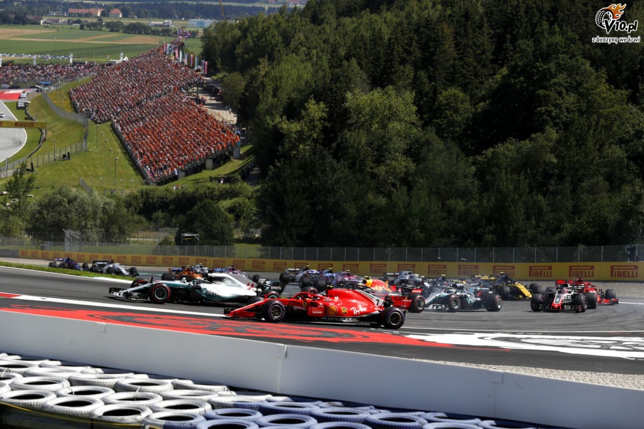 GP Austrii 2018 - wycig