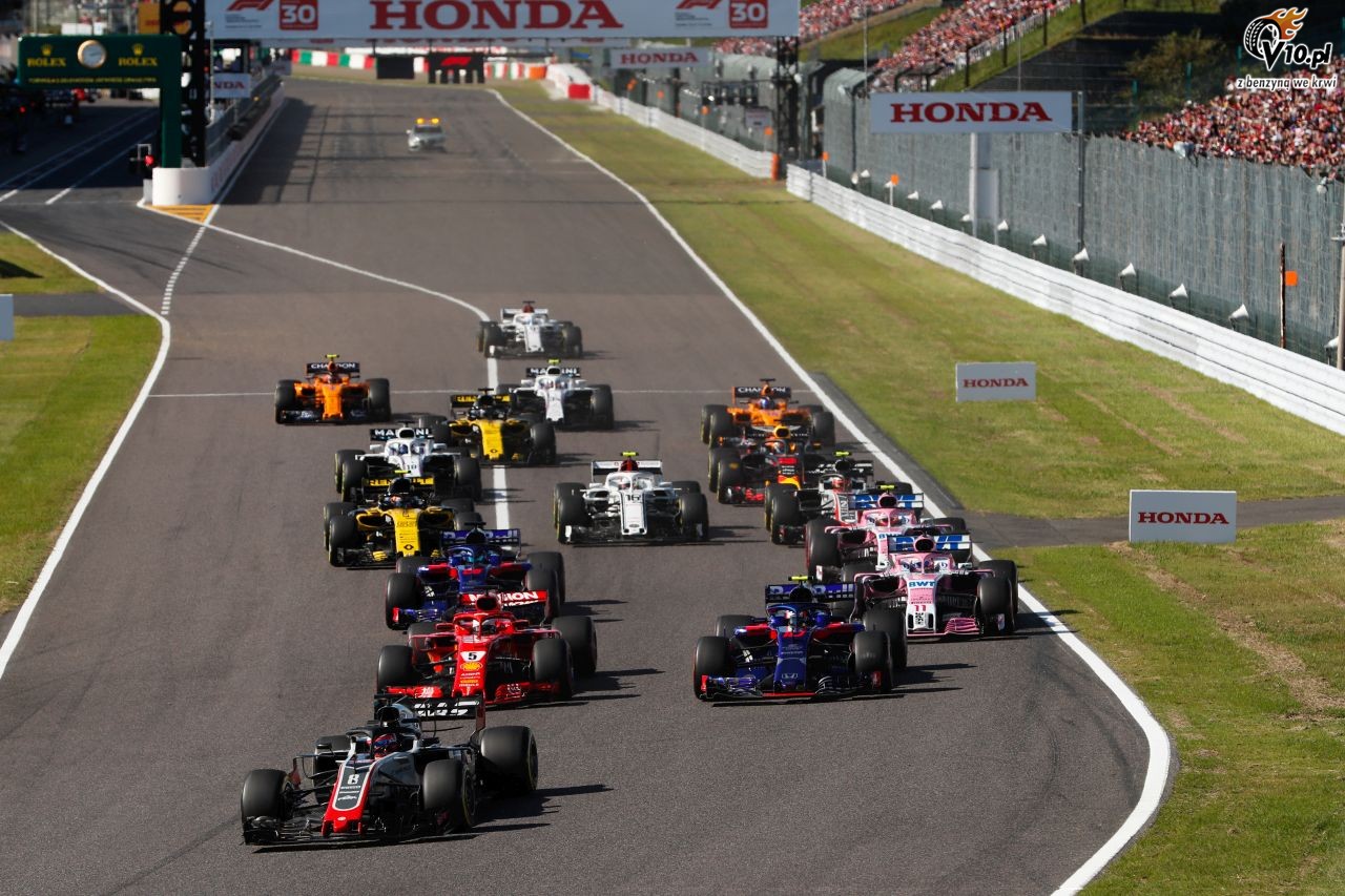 GP Japonii 2018 - wycig
