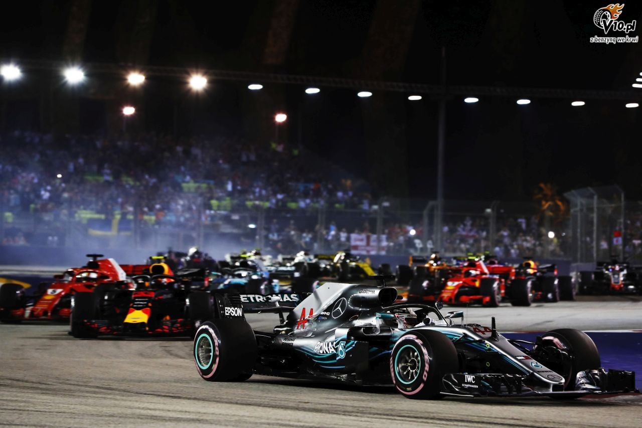 GP Singapuru 2018 - wycig