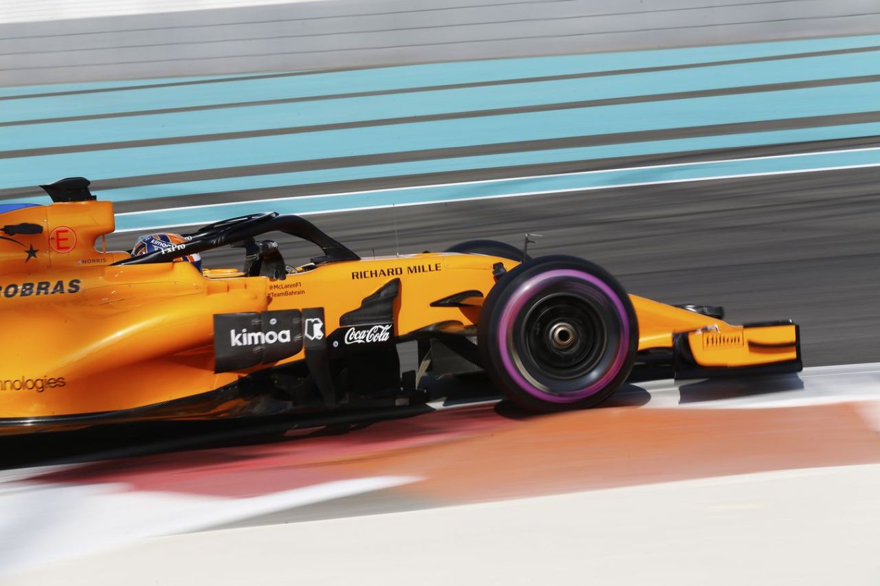 Testy F1 po GP Abu Zabi 2018
