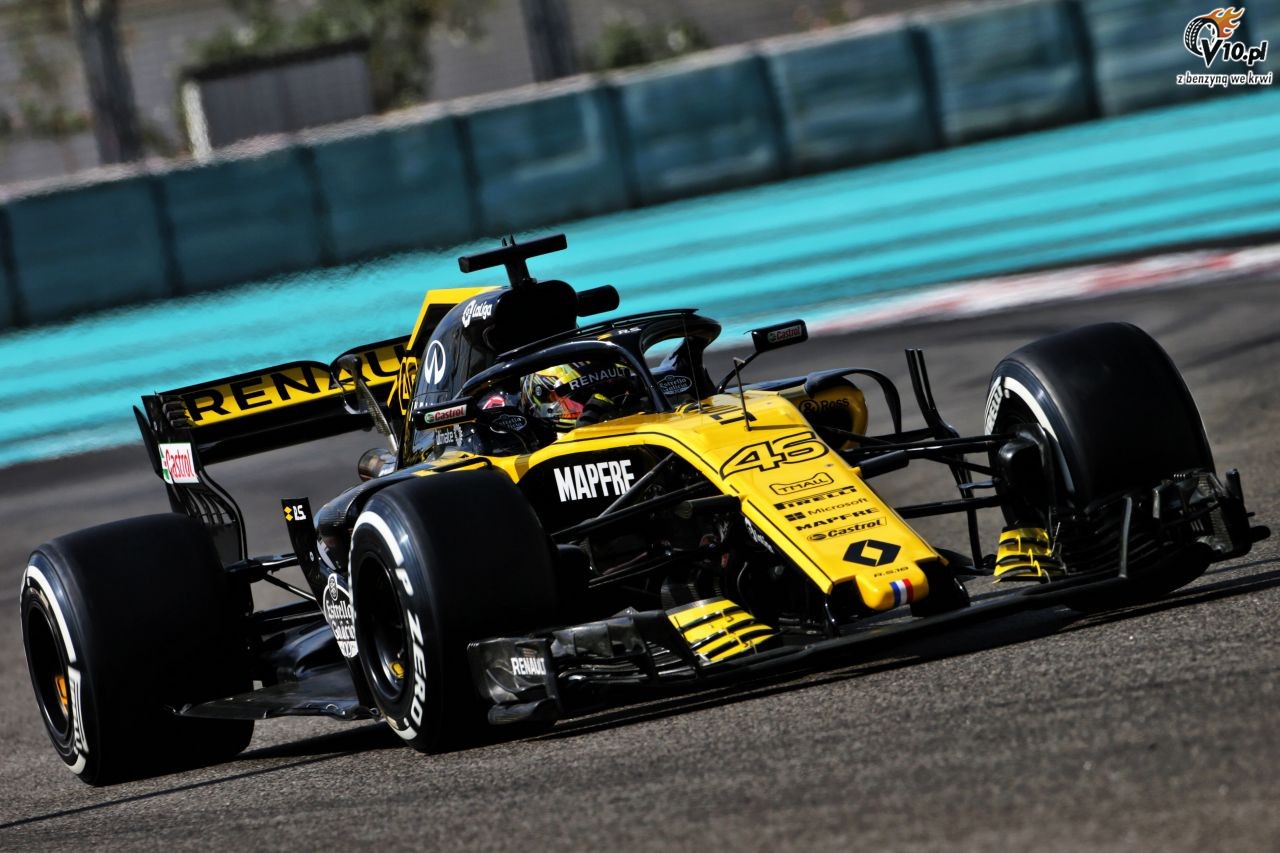 Testy F1 po GP Abu Zabi 2018