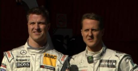 Bolid F1 i samochd DTM na jednym torze, czyli spotkanie braci Schumacherw