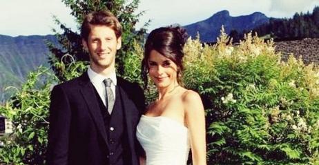 Grosjean wziął ślub z piękną dziennikarką Marion Jolles