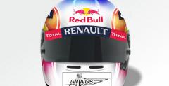 Webber zaoy na GP Singapuru kask zaprojektowany przez fana