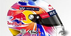 Webber zaoy na GP Singapuru kask zaprojektowany przez fana
