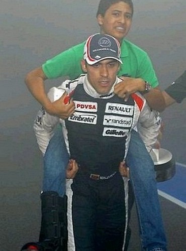 Maldonado uratowa 12-letniego kuzyna z poaru po GP Hiszpanii